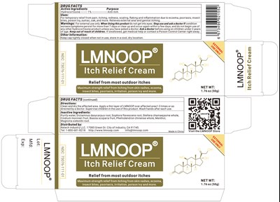 Label (Lmnoop Itch Relief Cream)